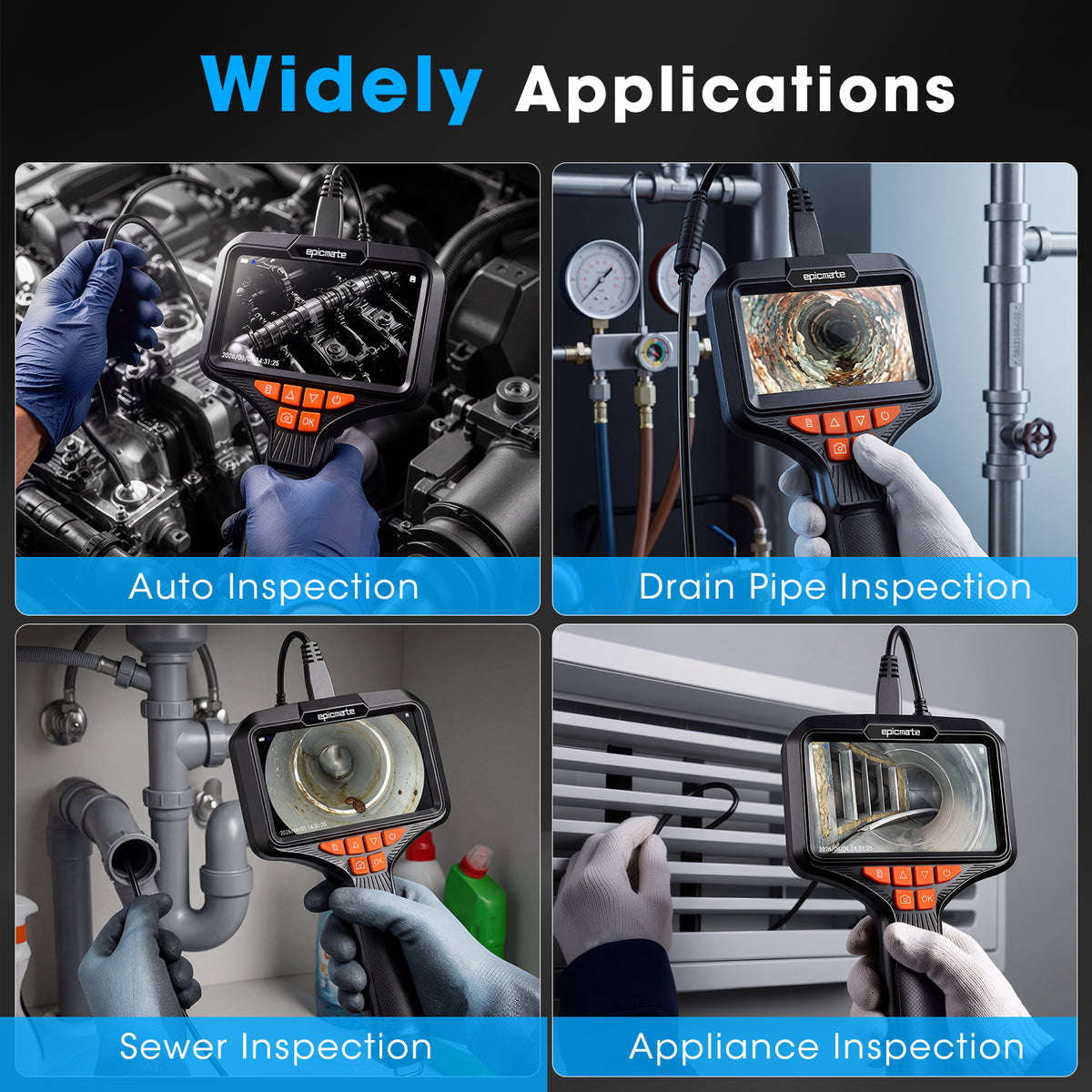 Endoscope Camera with Light for Automotive T52